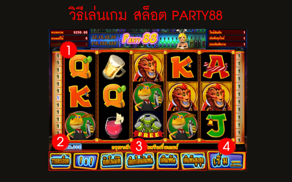 กฎกติกา วิธีเล่น สล็อตปาร์ตี้88 PARTY88