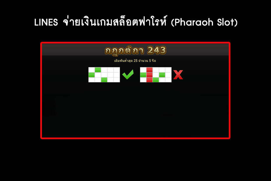 เส้นไลน์วางเดิมพันเกมจีคลับสล็อตฟาโรห์ออนไลน์